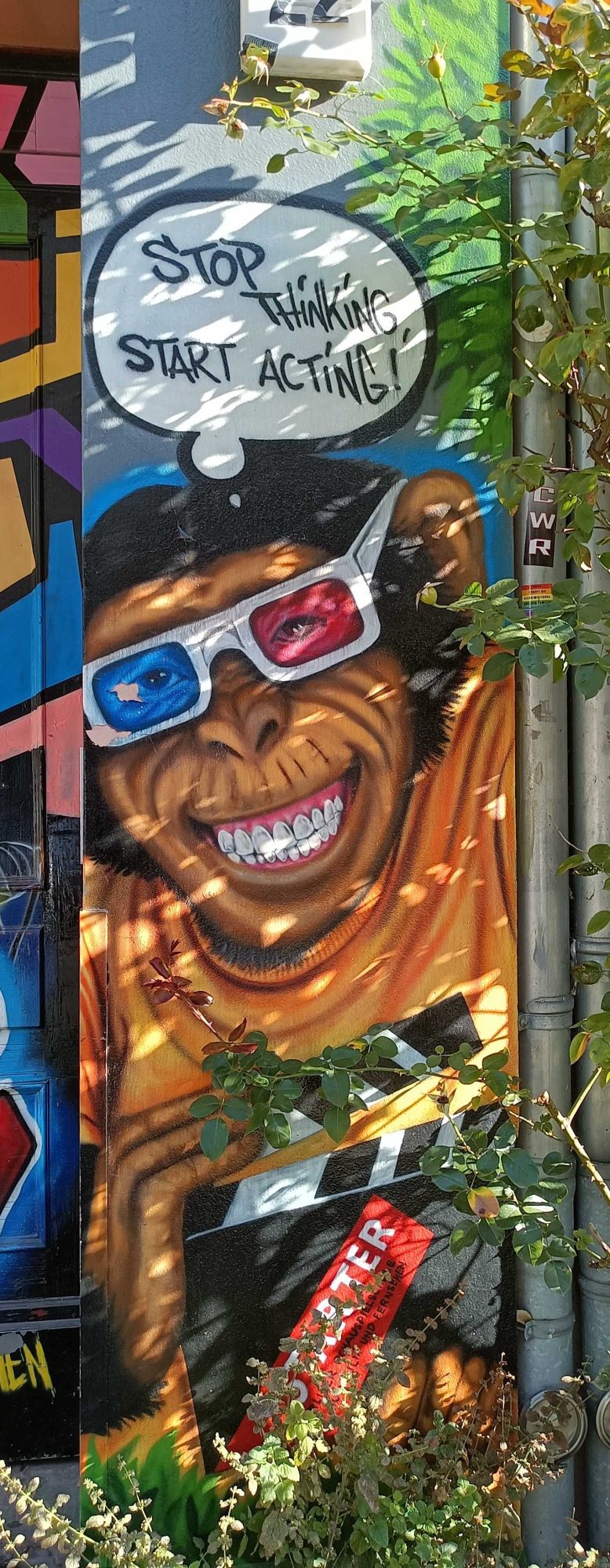 Monkey Stop Thinking, Berlin — Street art in Berlin