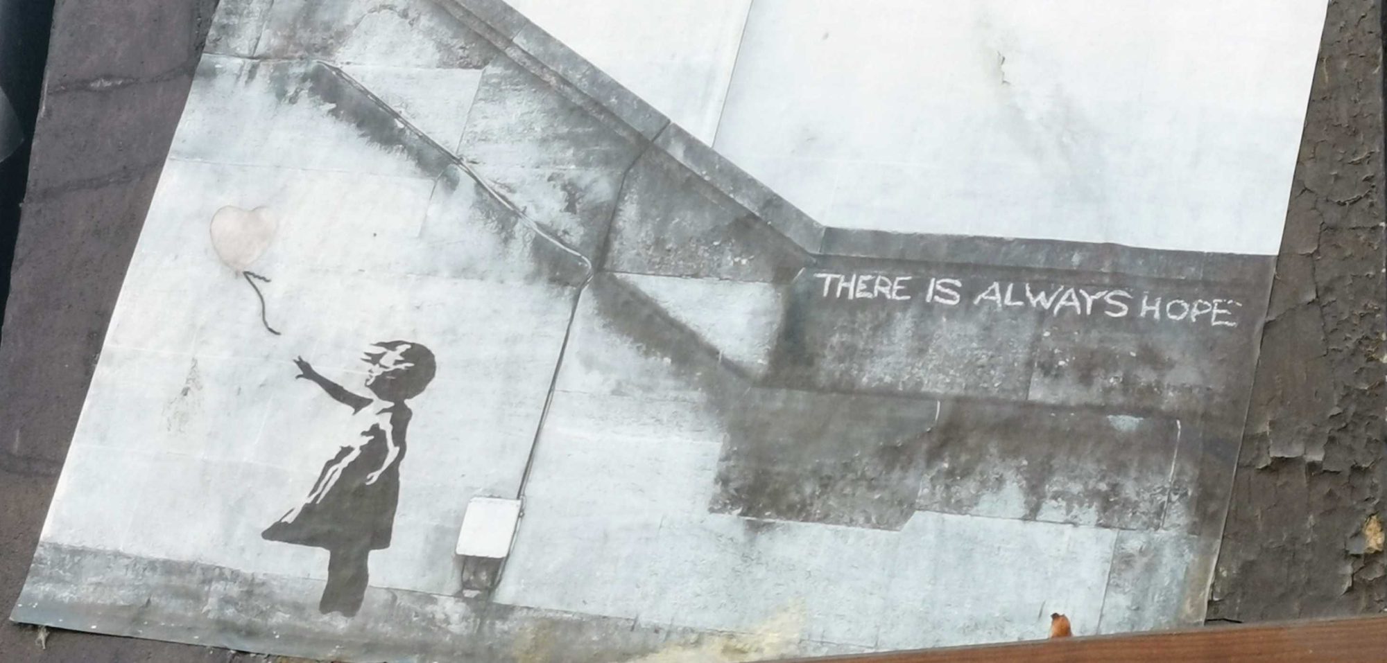 The Girl with the Red Balloon — Street art in Stade