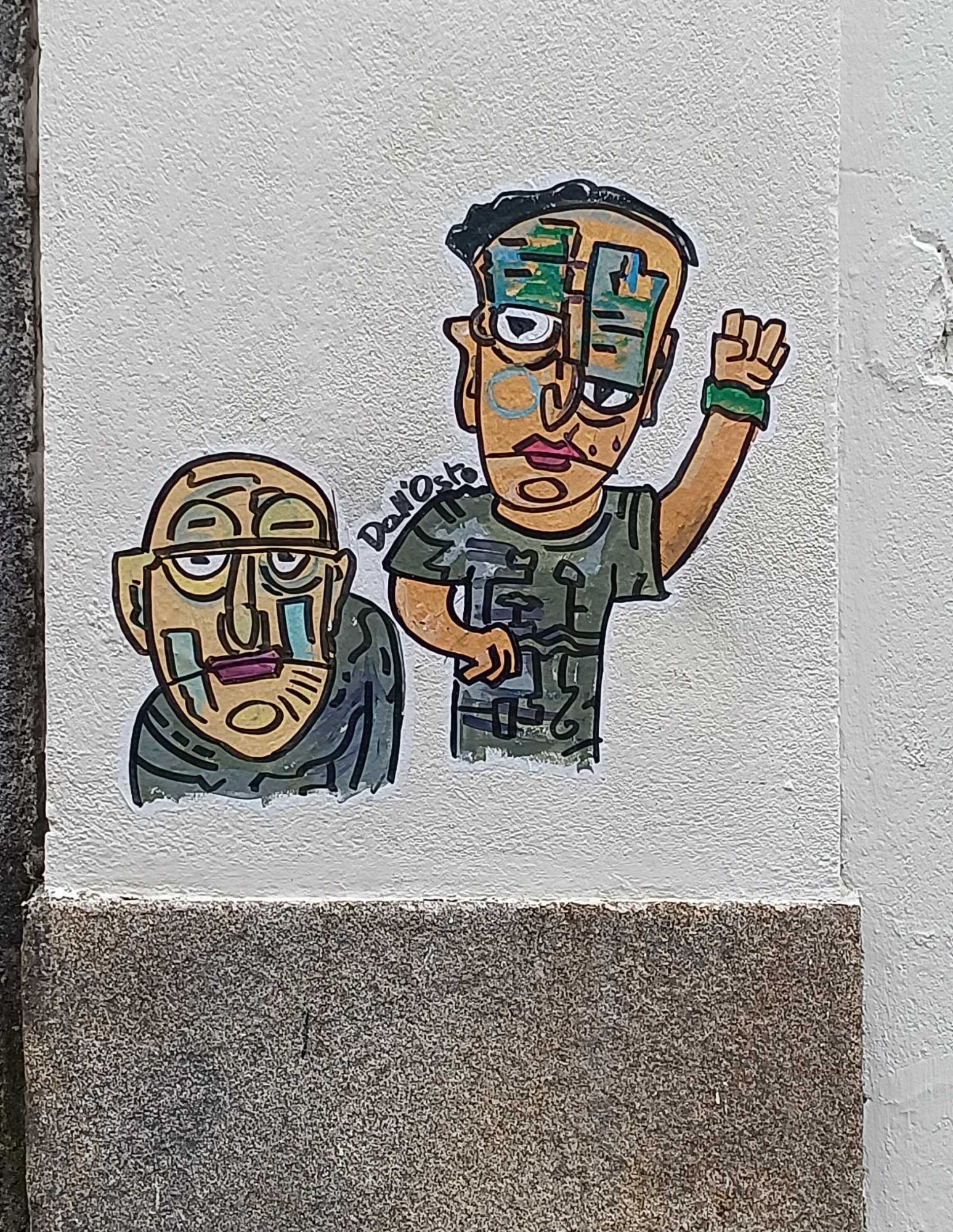 Expressive Duo of Faces in Nantes — Street art in Nantes