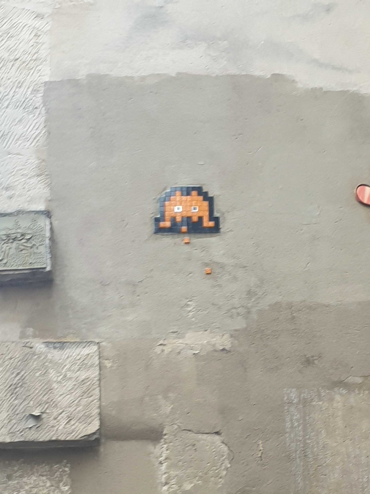 PA_110, Space Invader at Passage Molière — Street art by Invader in Paris
