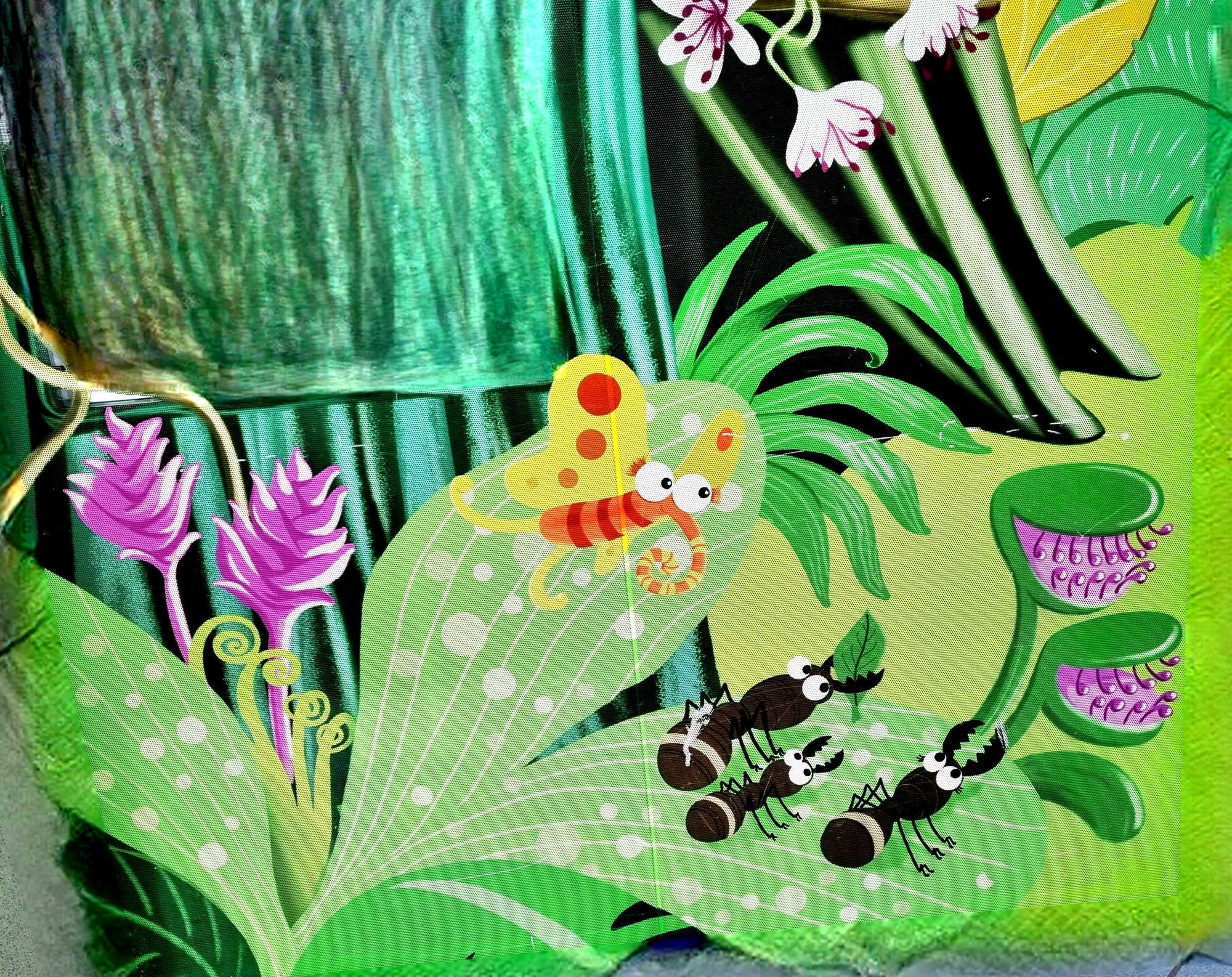 Jungle aux fourmis et au papillon — Street art à Clermont-Ferrand