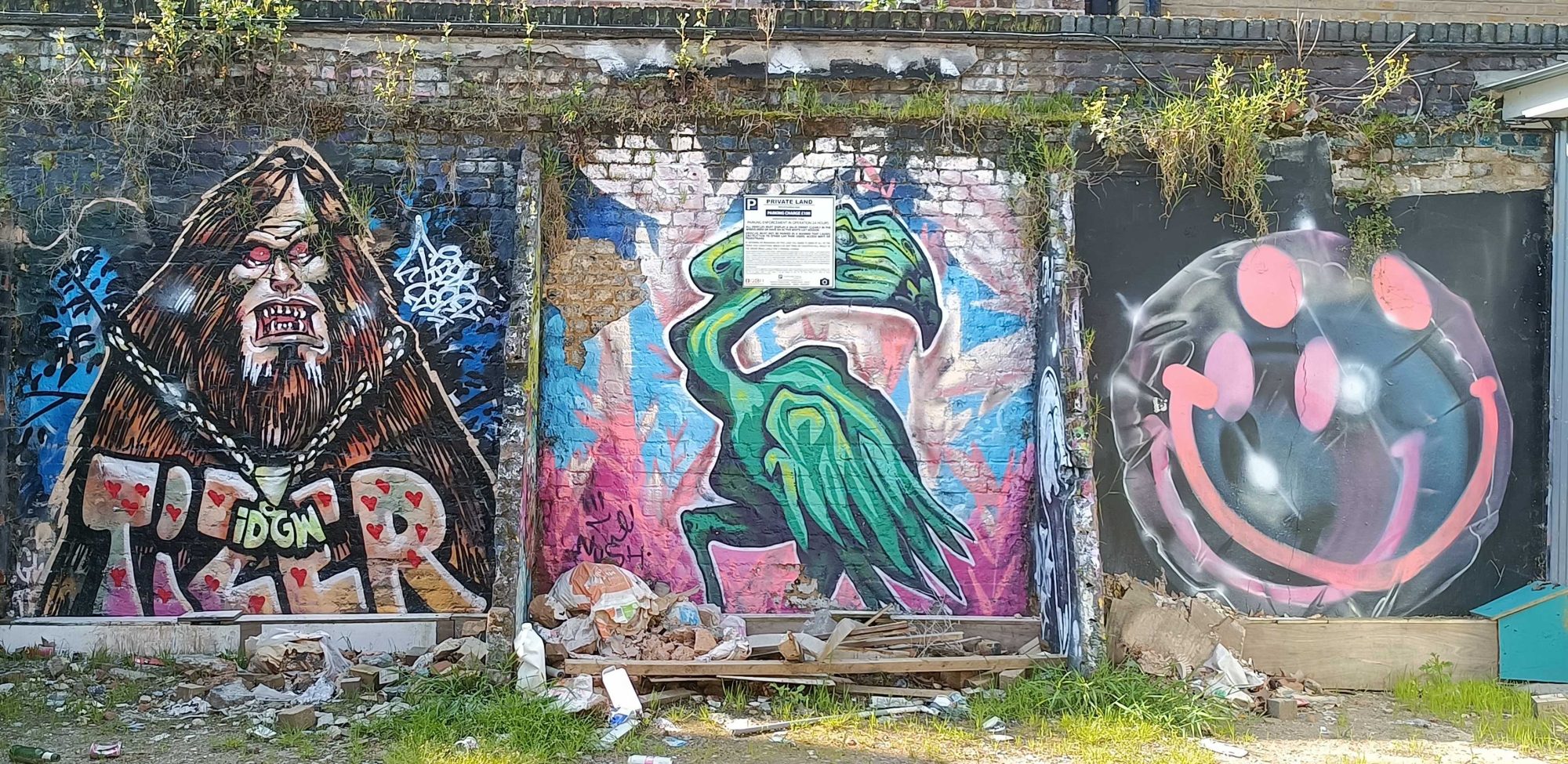 Three Works Side by Side — Street art in London