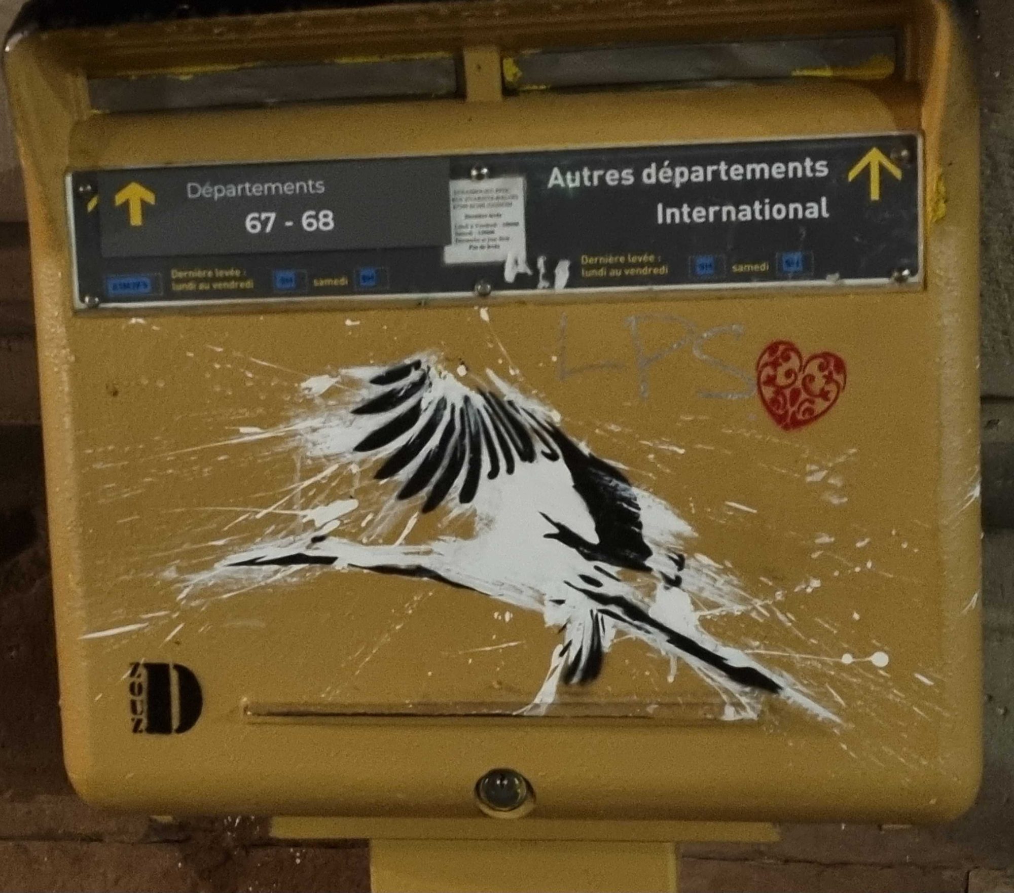Envol de la correspondance — Street art à Strasbourg