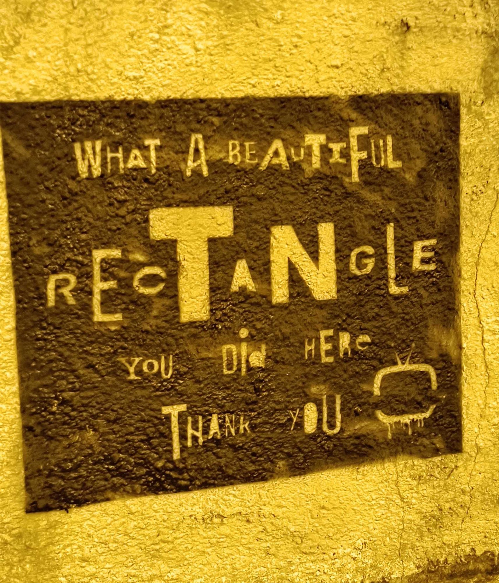 What a beautiful rectangle - humour urbain — Street art à Porto