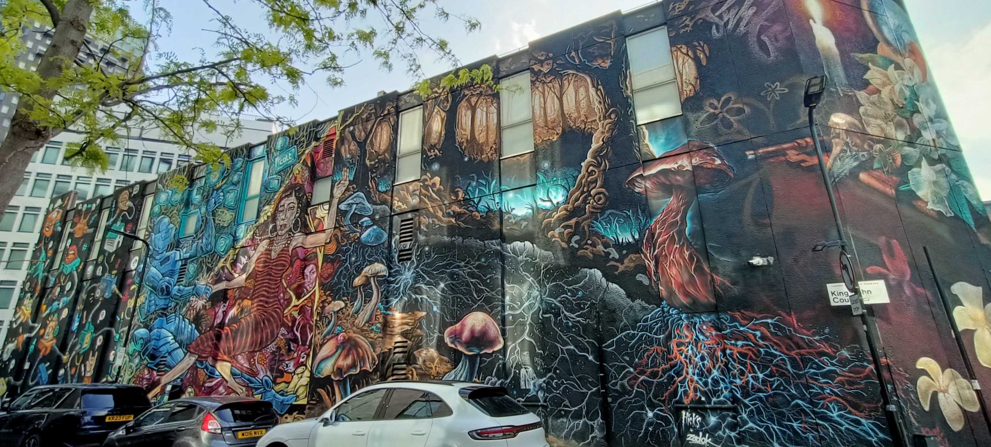 Rich Dark Creatures Wall — Street art in London