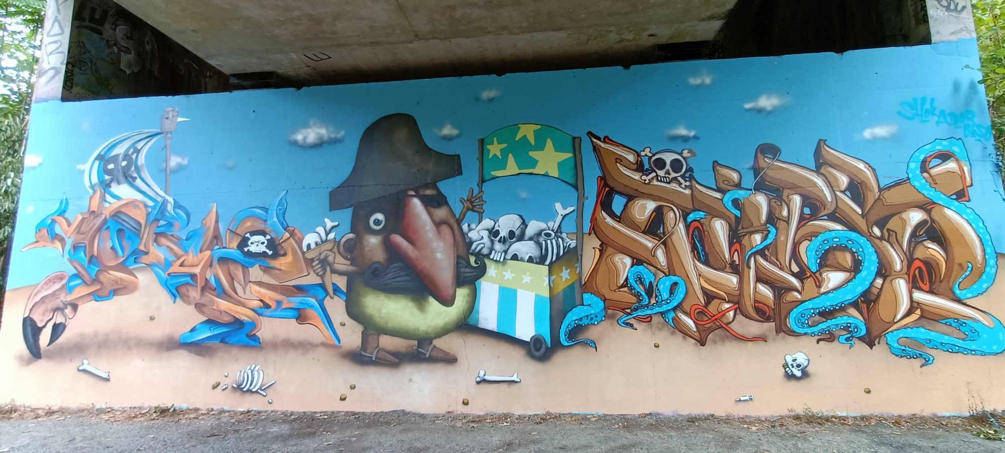 Burlesque Adventure — Street art by Ador in Rezé