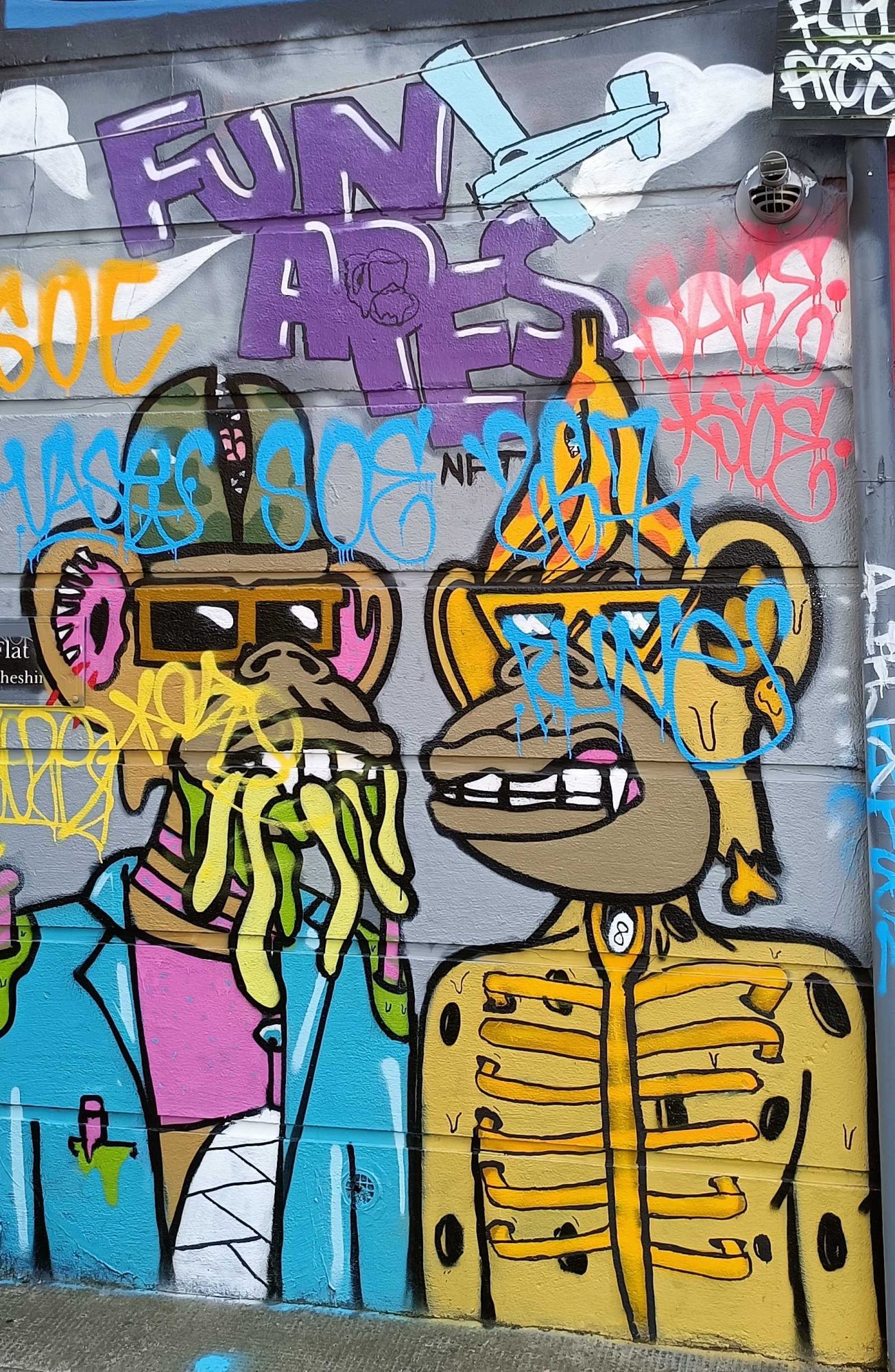 Fun Apes NFT Urban Art — Street art in London