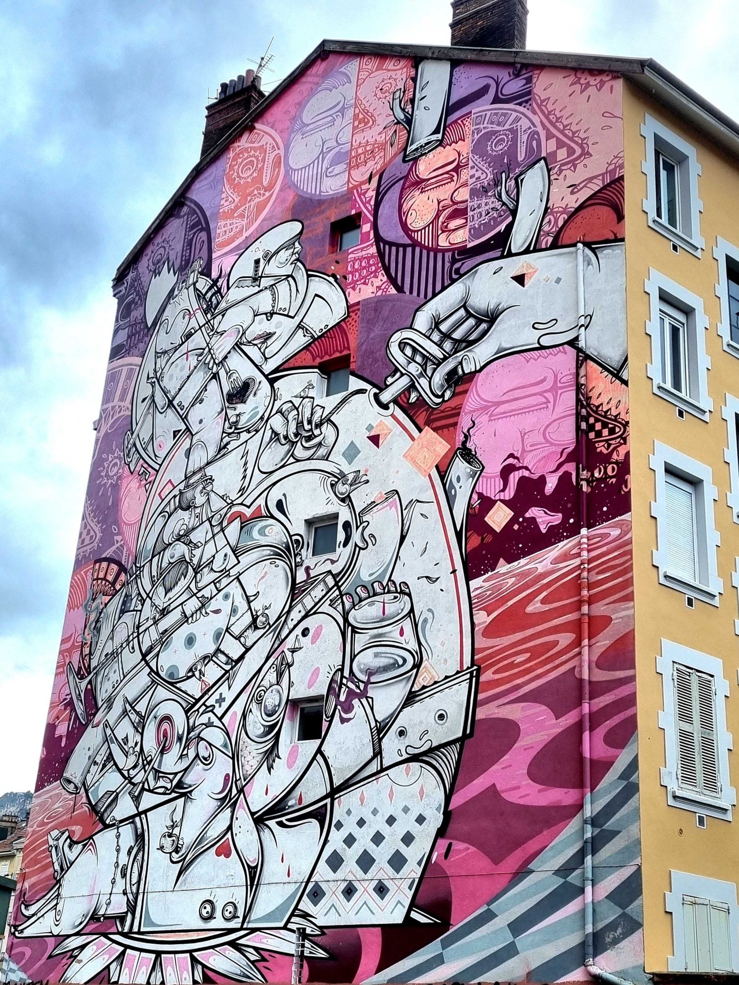 Food for Thought — Street art de How & Nosm à Grenoble