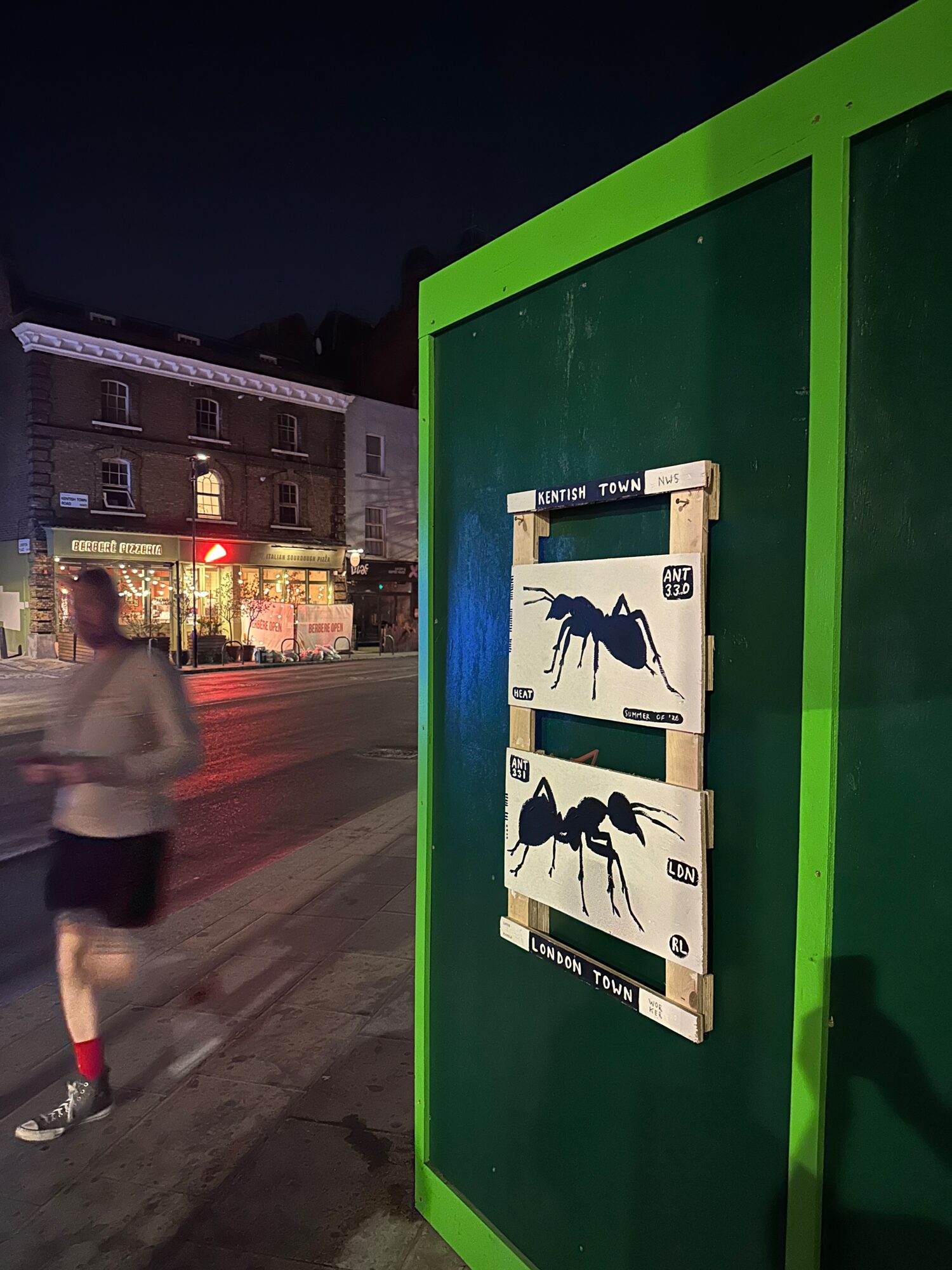 Ant 330 and Ant 331, the Kentish Town Ants — Street art by Ralph Lazar in London