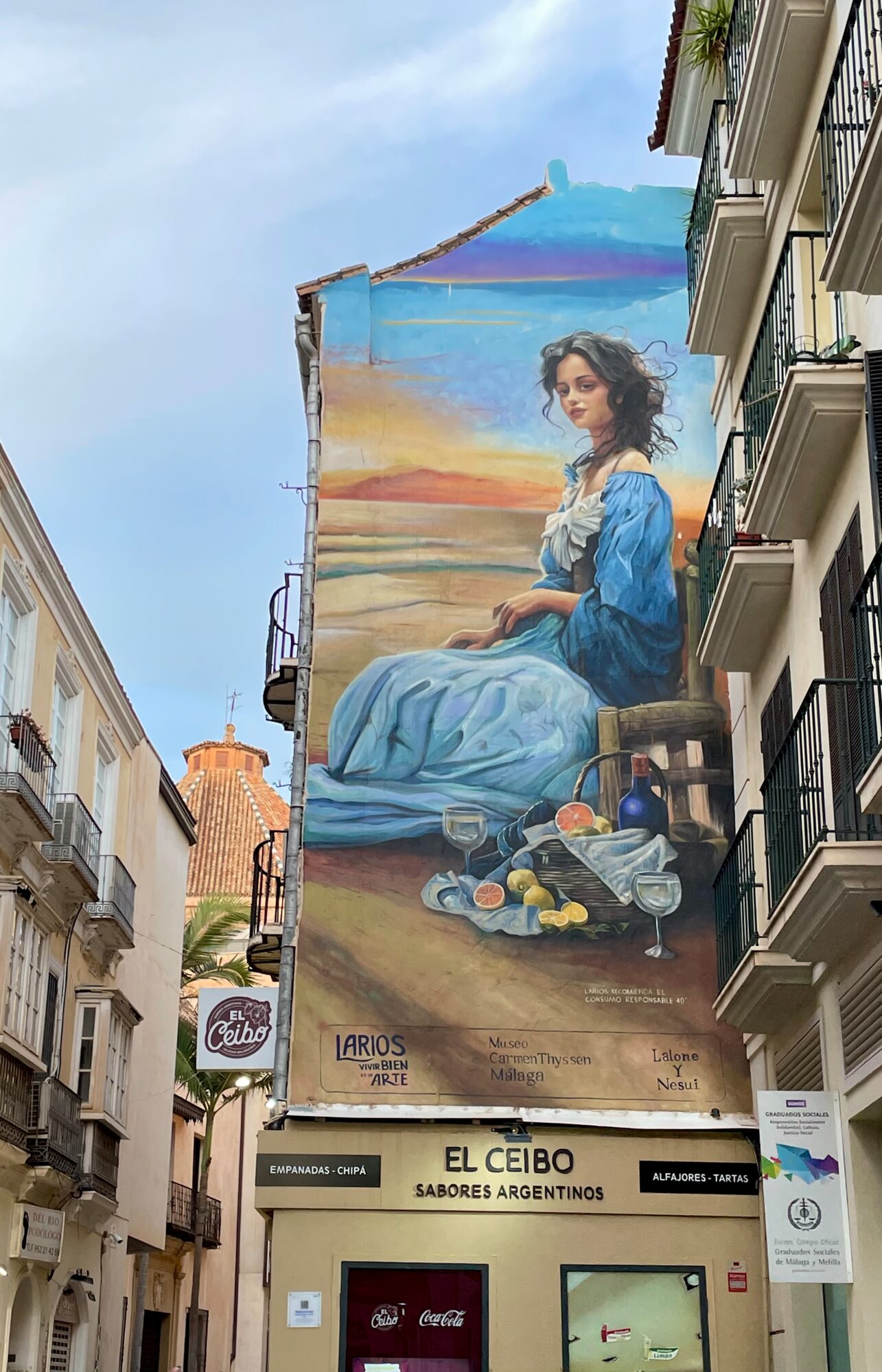Summer breeze — Street art by LALONE in Málaga