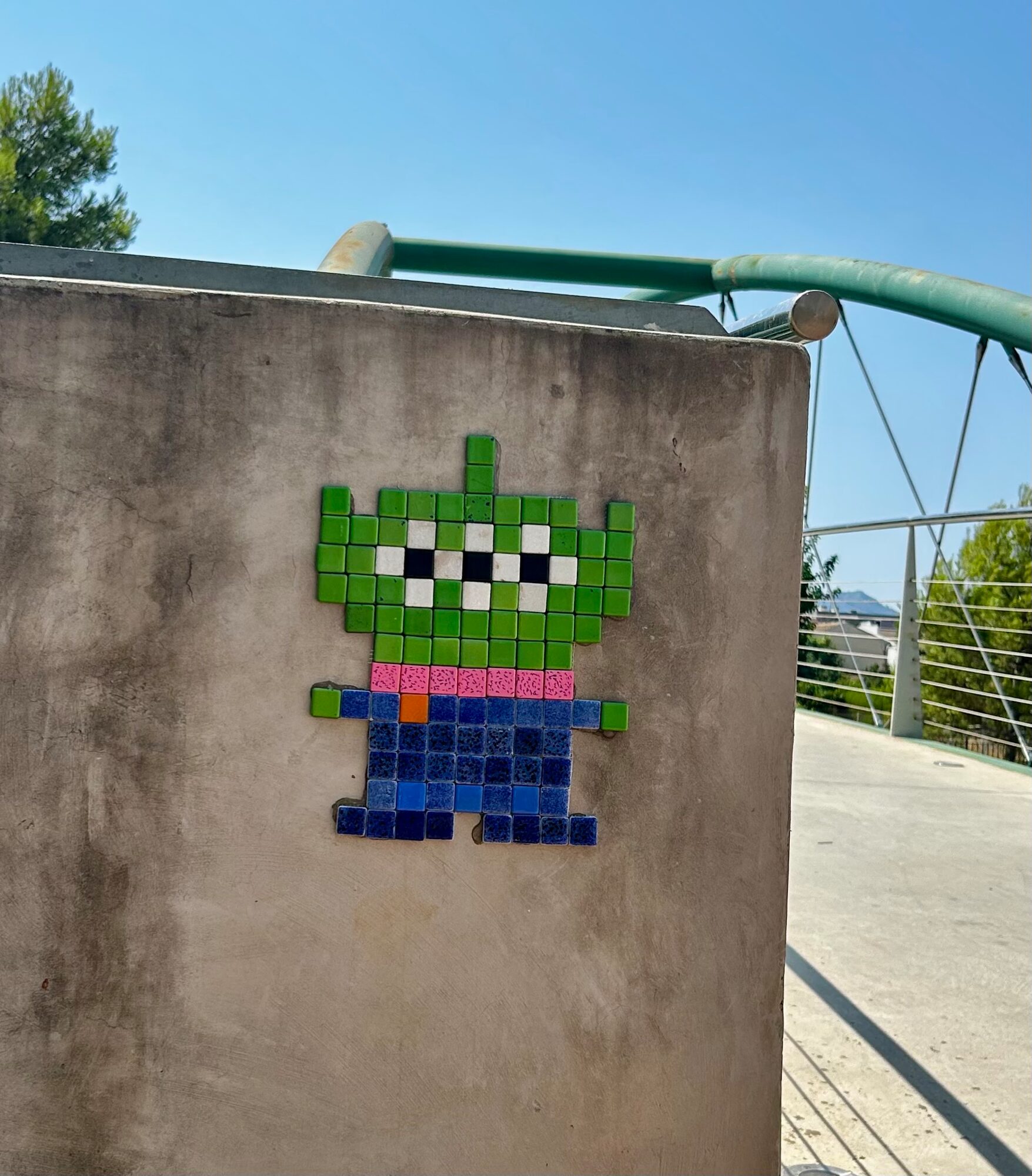 The Toy Story Alien Mosaic — Street art by Astro Boy in Beniarbeig