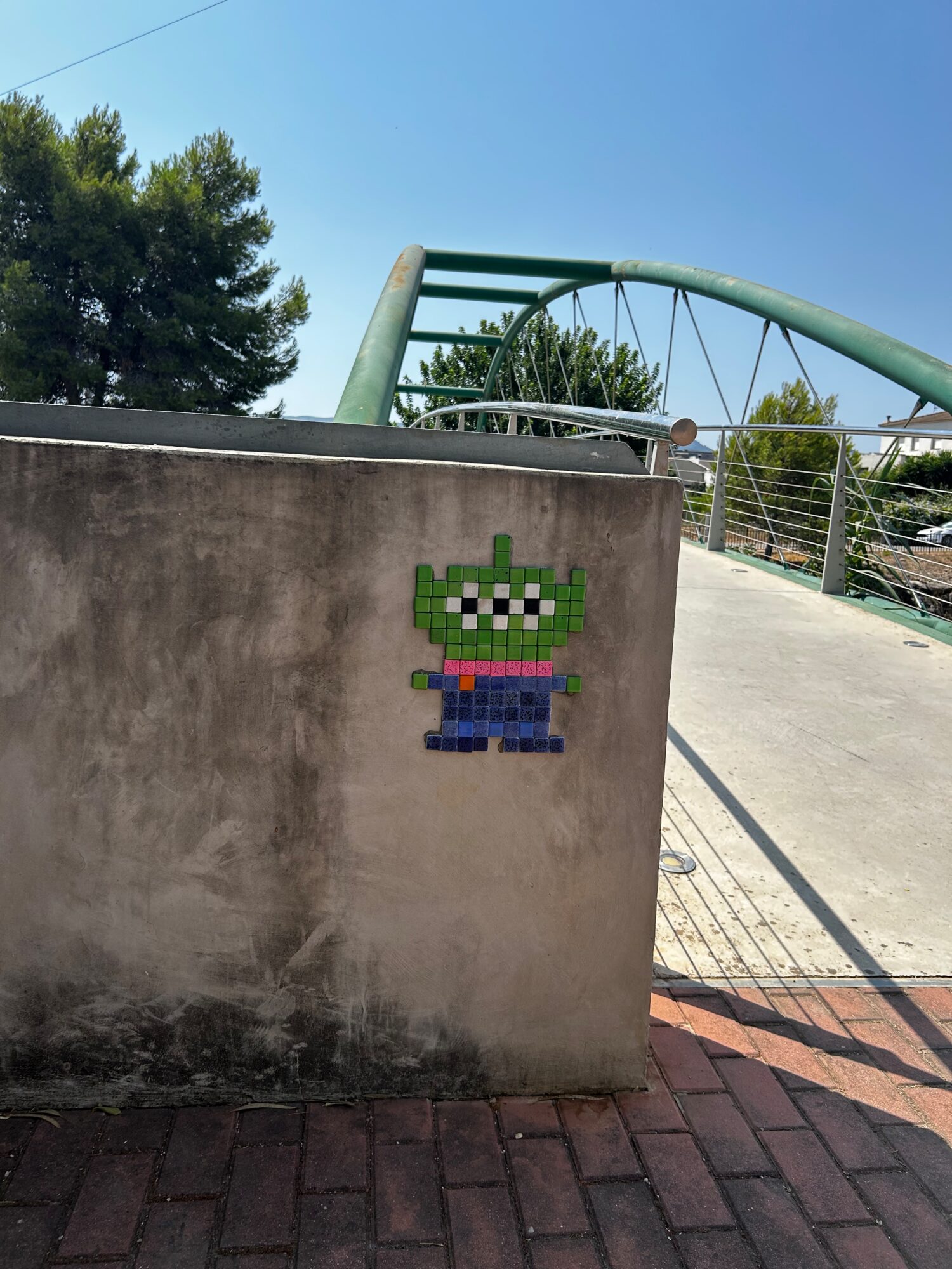 The Toy Story Alien Mosaic — Street art by Astro Boy in Beniarbeig
