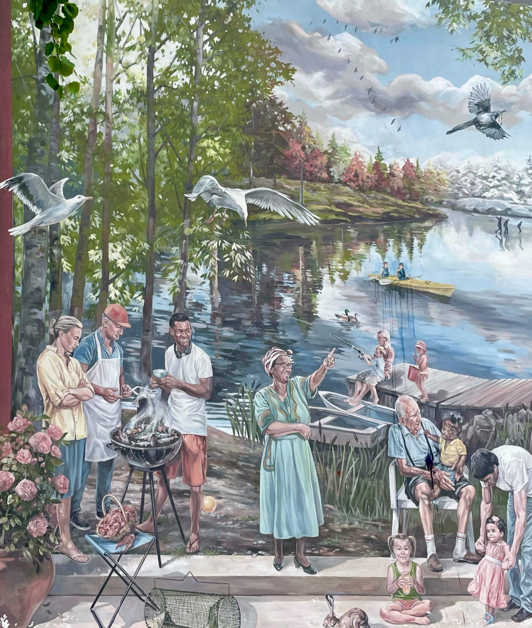 Life in Farsta — Street art by Cité création in Huddinge