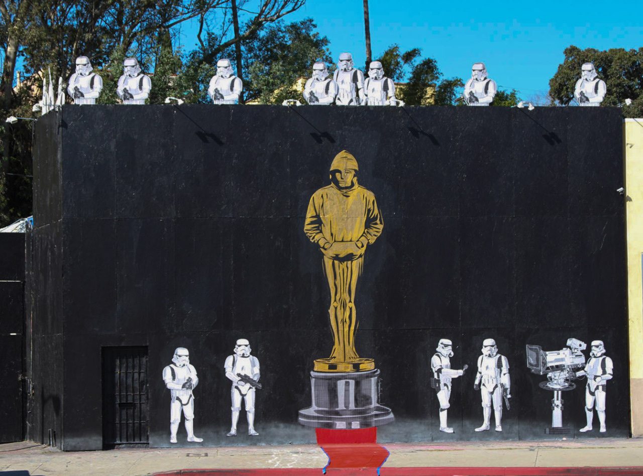 Oscar Stormtroopers — Street art de Mr. Brainwash à Los Angeles