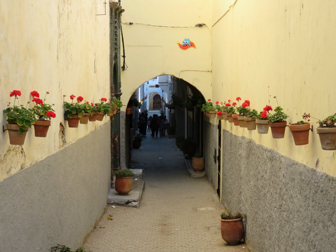 RBA_08, Space Invader on Rue El Jirari — Street art by Invader in Rabat