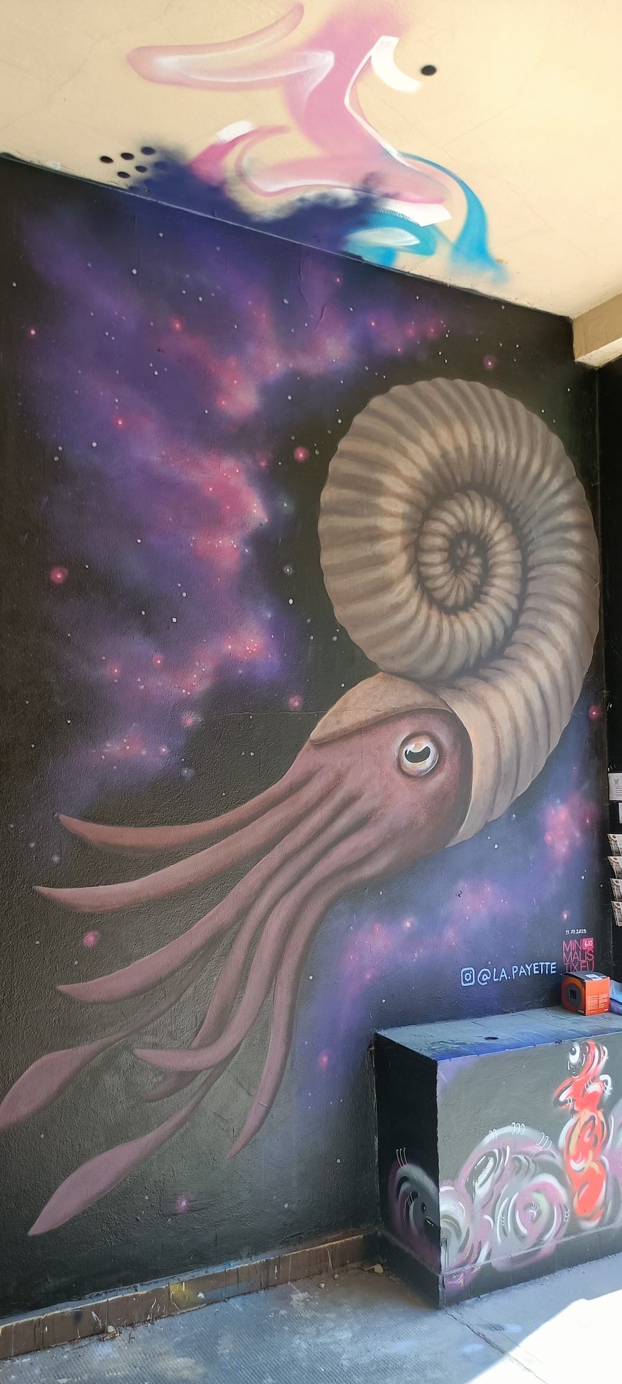 Ammonite cosmique de La Payette — Street art de La Payette à Berlin