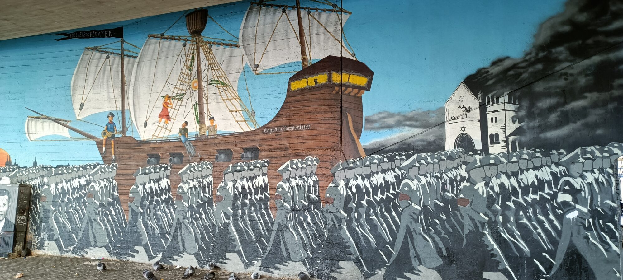Mémorial des Edelweißpiraten — Street art de Captain Borderline à Köln
