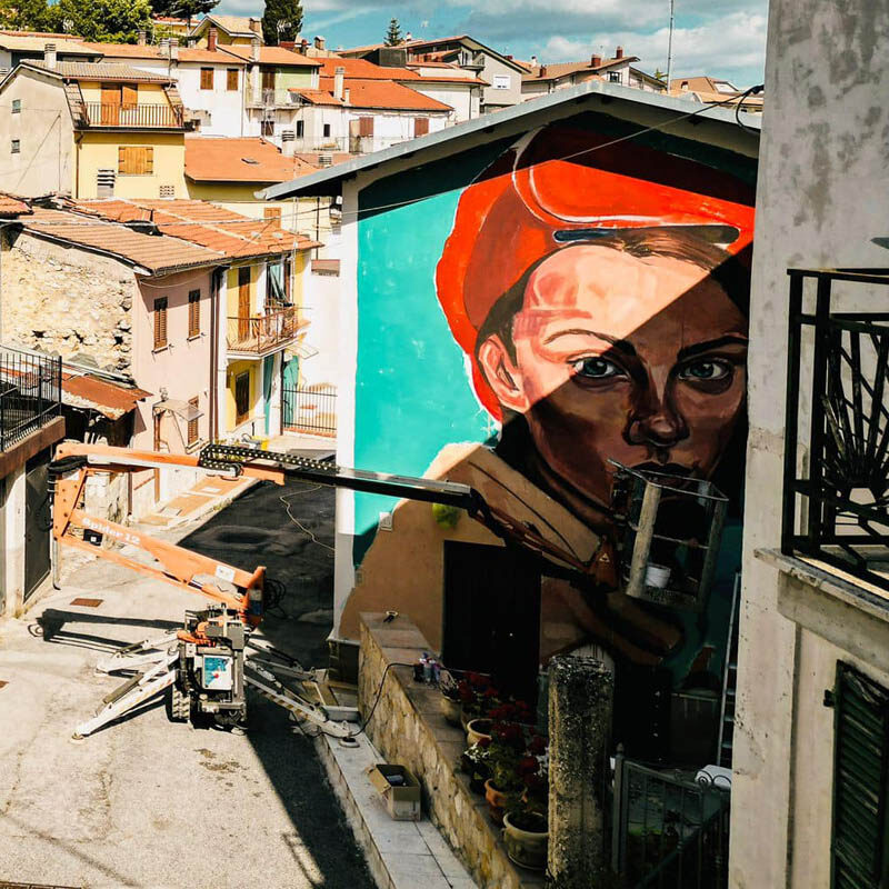 Futura — Street art de Antonio Cotecchia à Aielli