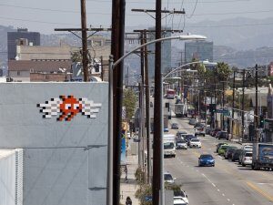 LA_192, Space Invader de Vermont Ave — Street art de Invader à Los Angeles