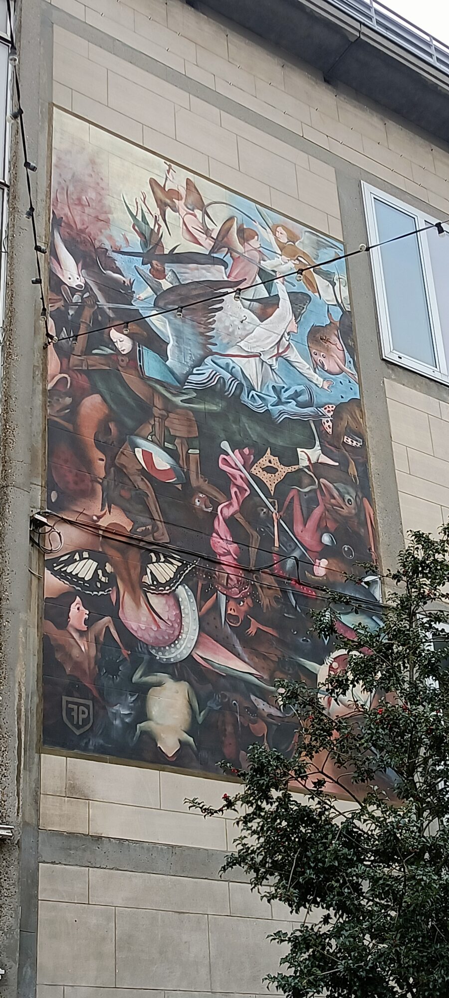 The Fall of the Rebel Angels by Fred Lebbe — Street art by Farm Prod, Fred Lebbe in Bruxelles