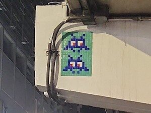 BGK_13, Space Invader on 222/1398 Phetchaburi Road — Street art by Invader in Bangkok