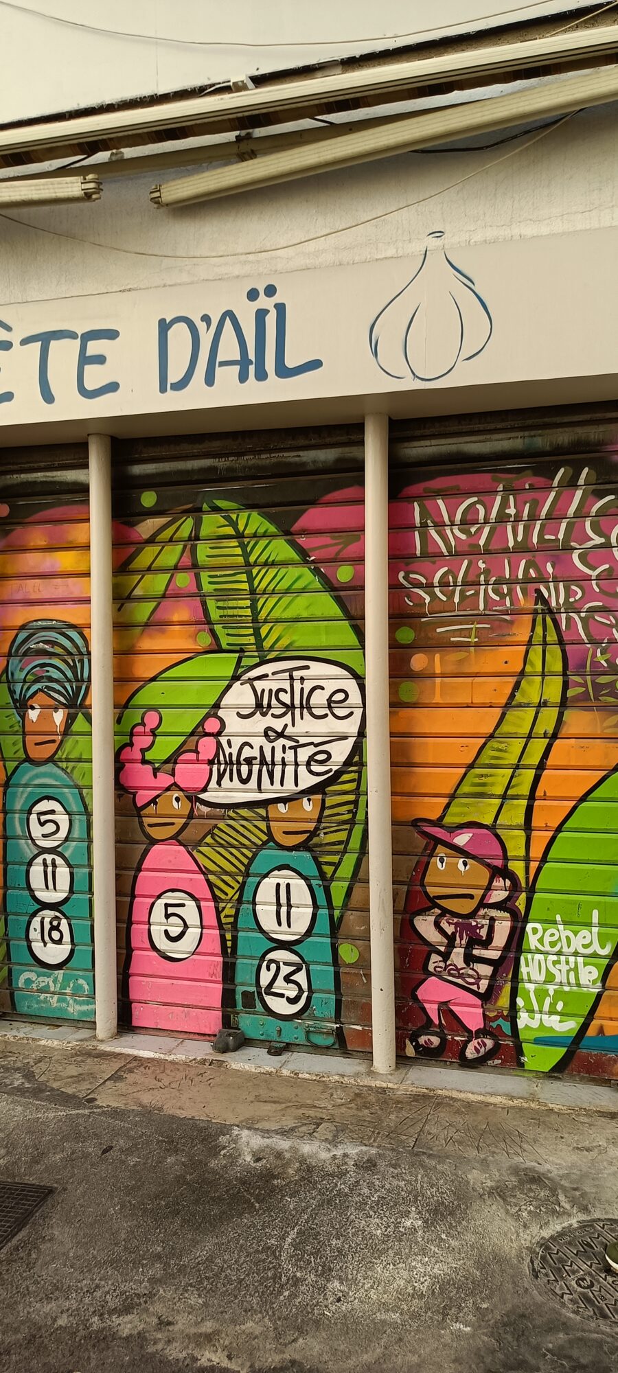 Justice and dignity for Noailles — Street art in Marseille