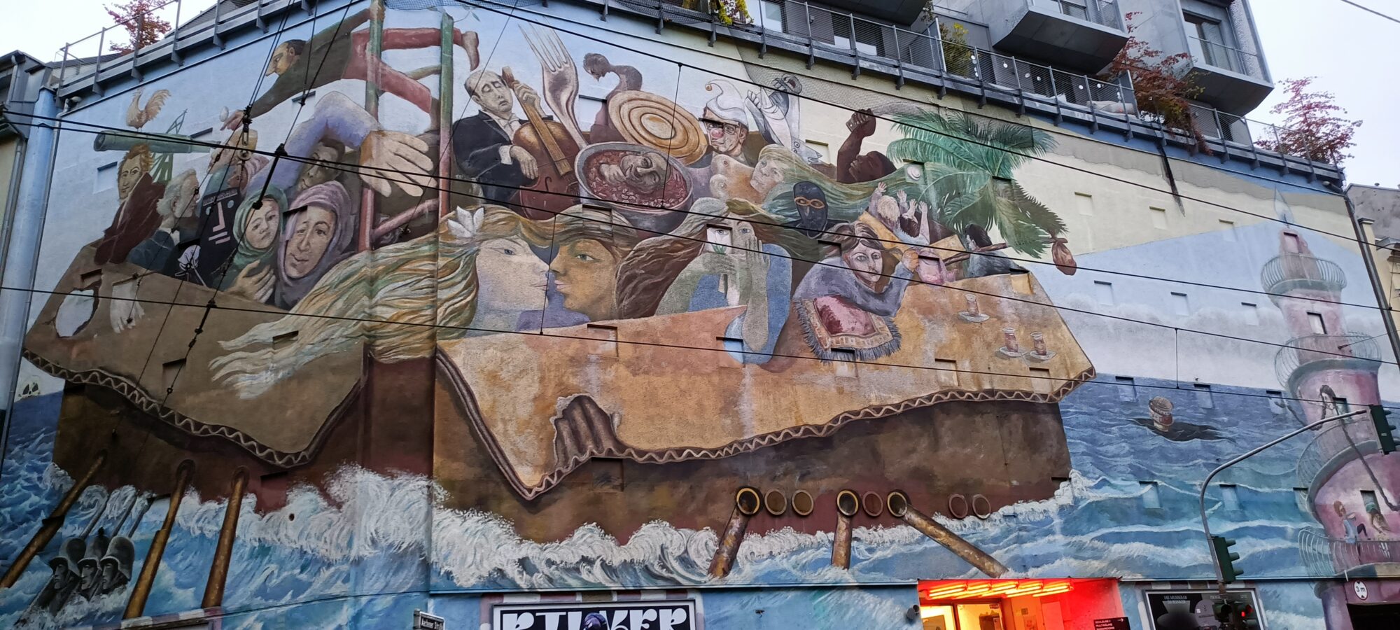 Zeitreisende par Klaus Klinger — Street art de Klaus Klinger à Düsseldorf