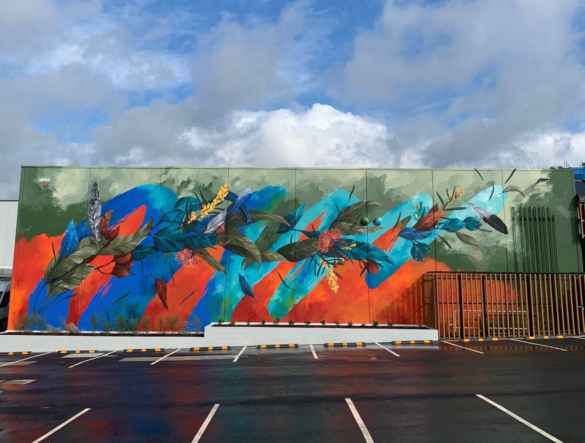 Croydon Native Flora — Street art by Meggs in Melbourne