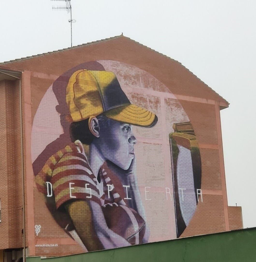 Wake Up — Street art by Asier in La Bañeza