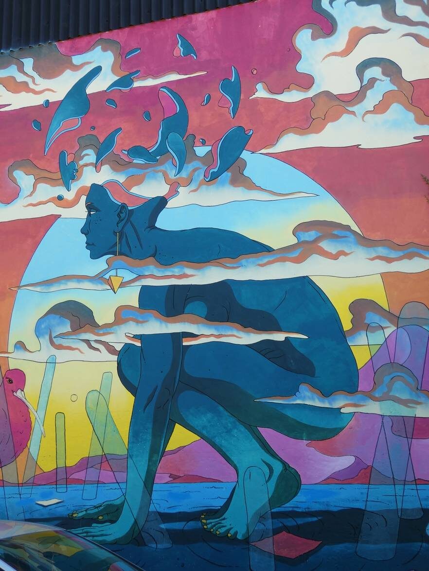 Gaia — Street art by Olivier Bonhomme in Dax