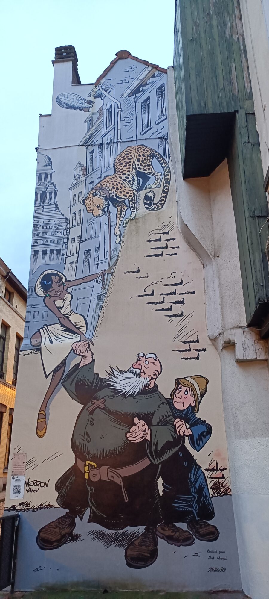 Odilon Verjus by Verron and Yann — Street art by Laurent Verron, Yann in Bruxelles