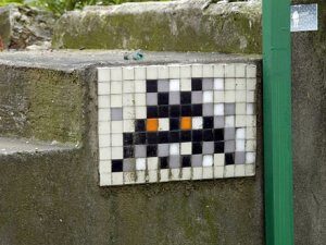 TK_51, Space Invader de Daikanyamacho — Street art de Invader à Tokyo