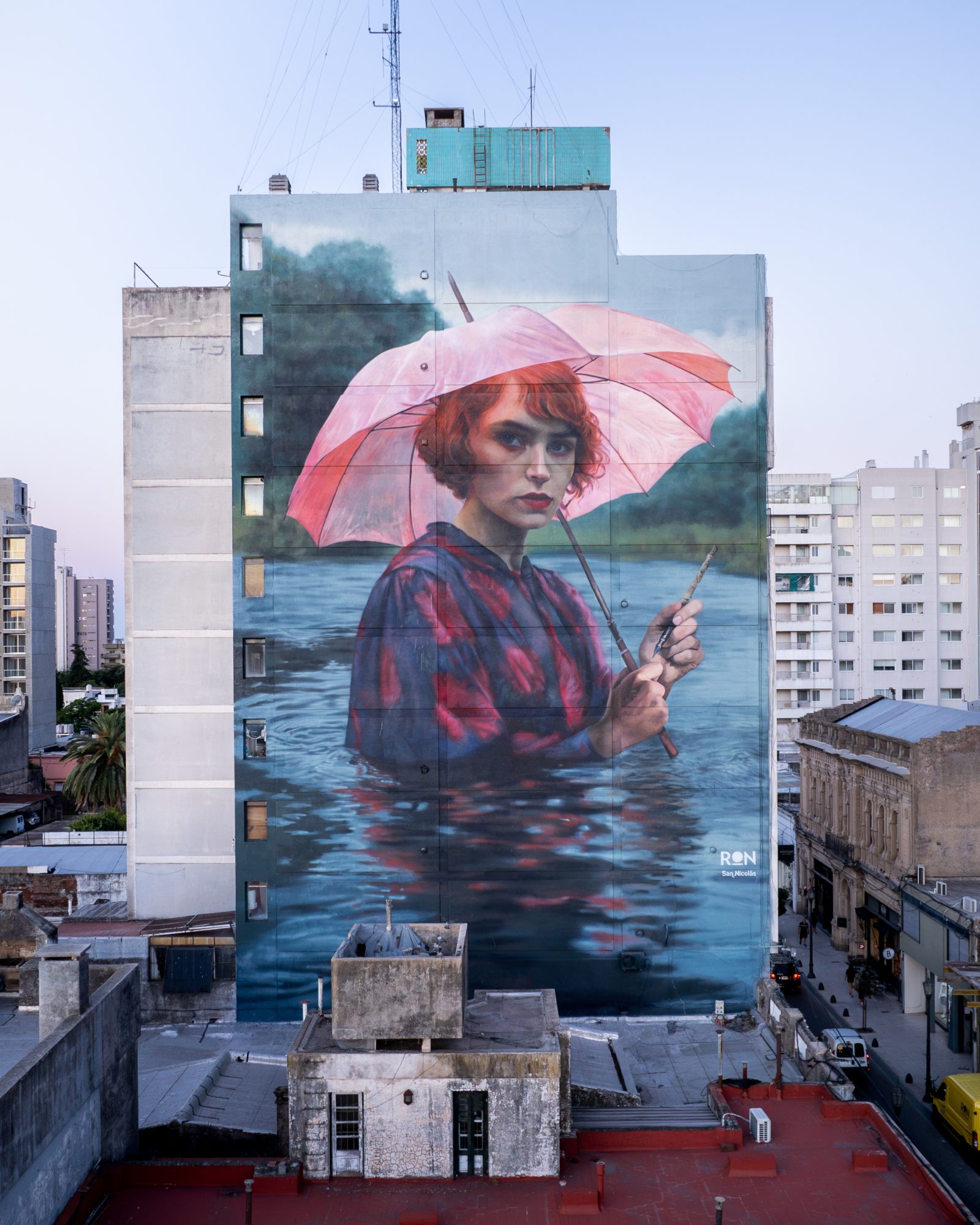 Crepúsculo — Street art de Martin Ron à San Nicolás de los Arroyos