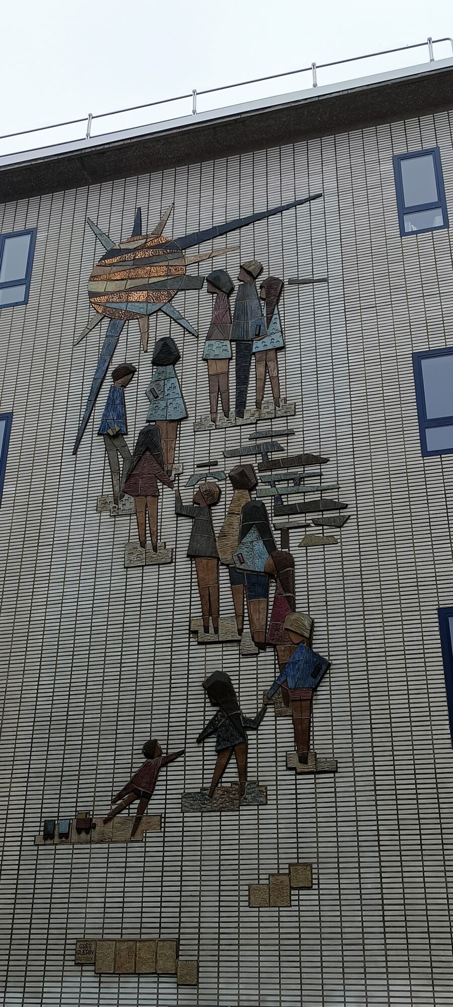 The Climb Towards the Sun by Weber — Street art by Weber in Bruxelles