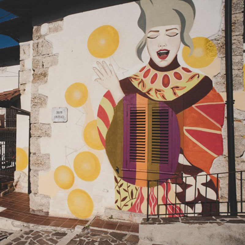 Untitled (Le Bis) — Street art by Le Bis in Aielli