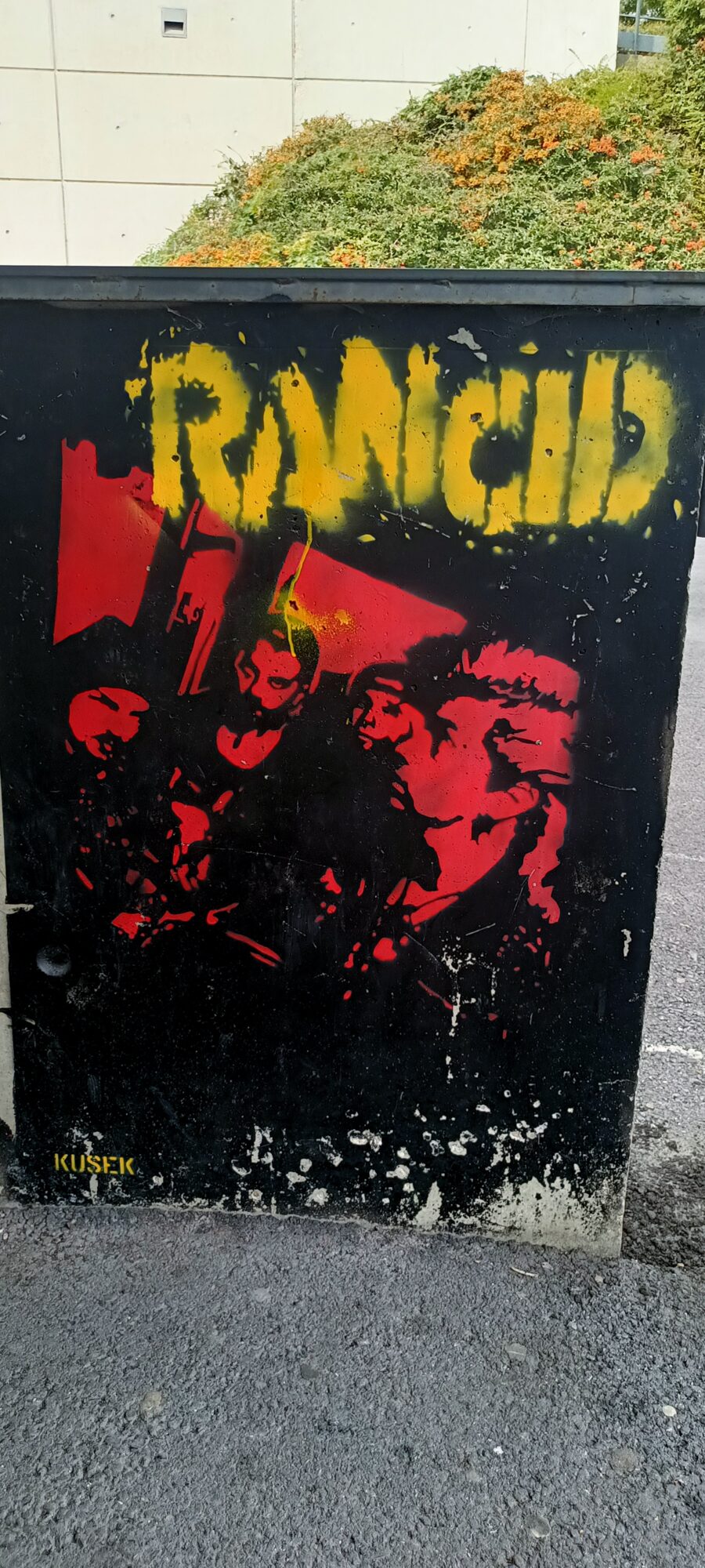 Rancid Stencil by Kusek — Street art by Kusek in Reims