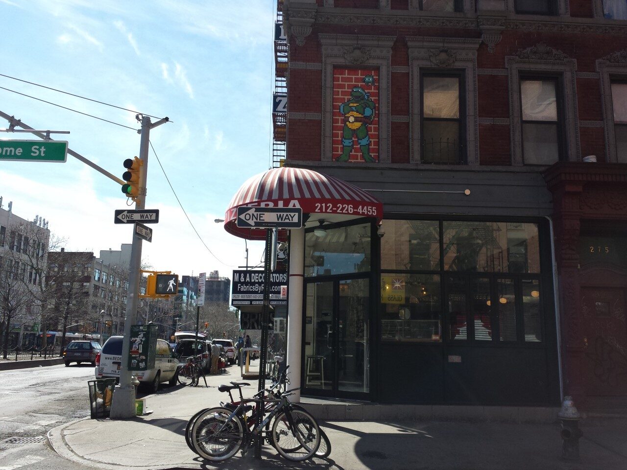 NY_156, Space Invader on 87 Allen St — Street art by Invader in New York