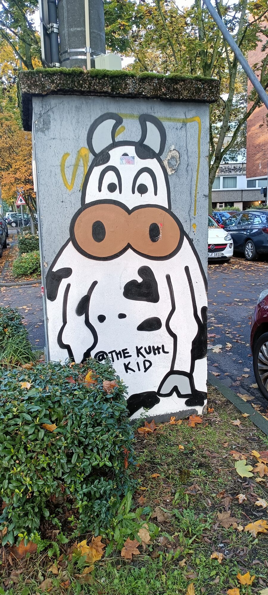 Vache sur armoire électrique — Street art de The Kuhl Kid à Köln
