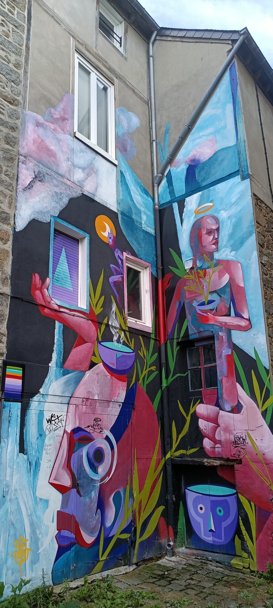 Ritual — Street art by Wesr in Saint-Brieuc