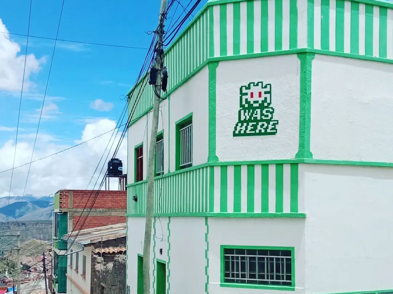 POTI_24, Space Invader on Calle San Pedro — Street art by Invader in Potosí