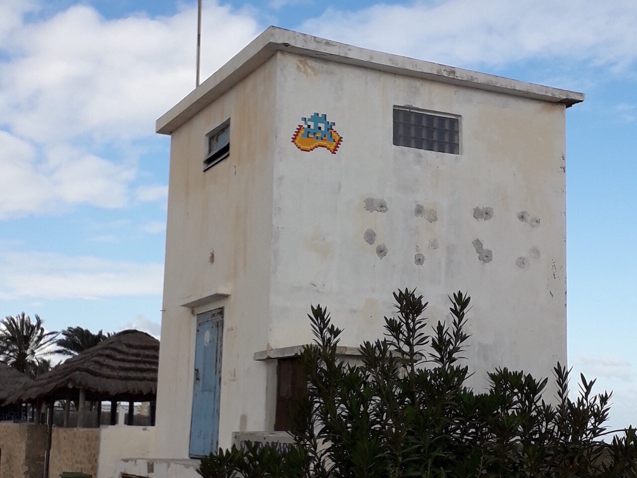 DJBA_53, Space Invader in Houmt Souk — Street art by Invader in Houmt Souk