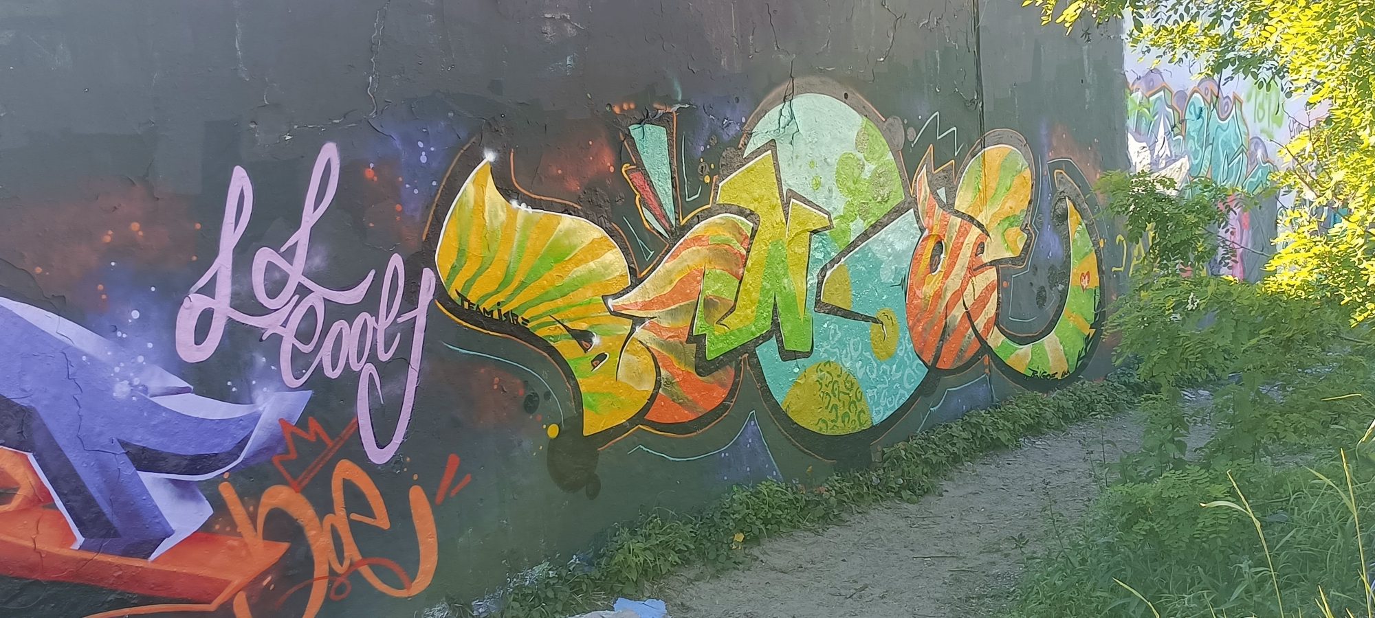 Zebra-Striped Citrus Piece — Street art in Berlin