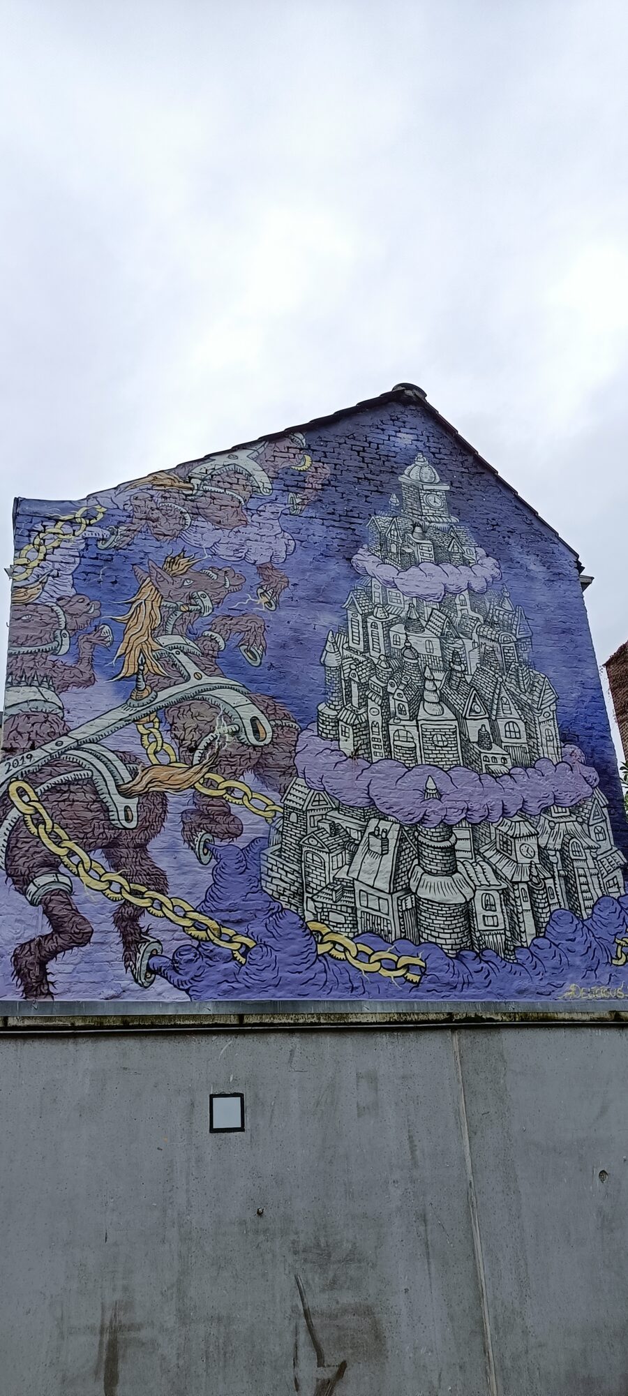 The Tower of Babel by Delicious Brains — Street art by Delicious Brains in Bruxelles