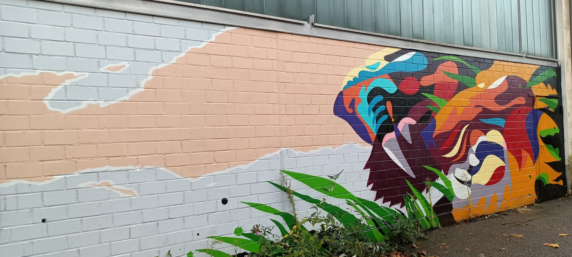 Big cat in colour shards by SozyOne — Street art by SozyOne in Köln