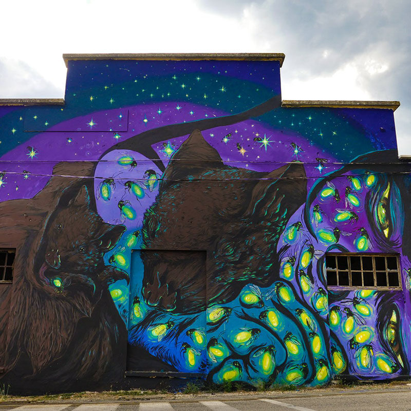 Untitled (Bastardilla / Ericailcane) — Street art by Ericailcane in Aielli Stazione