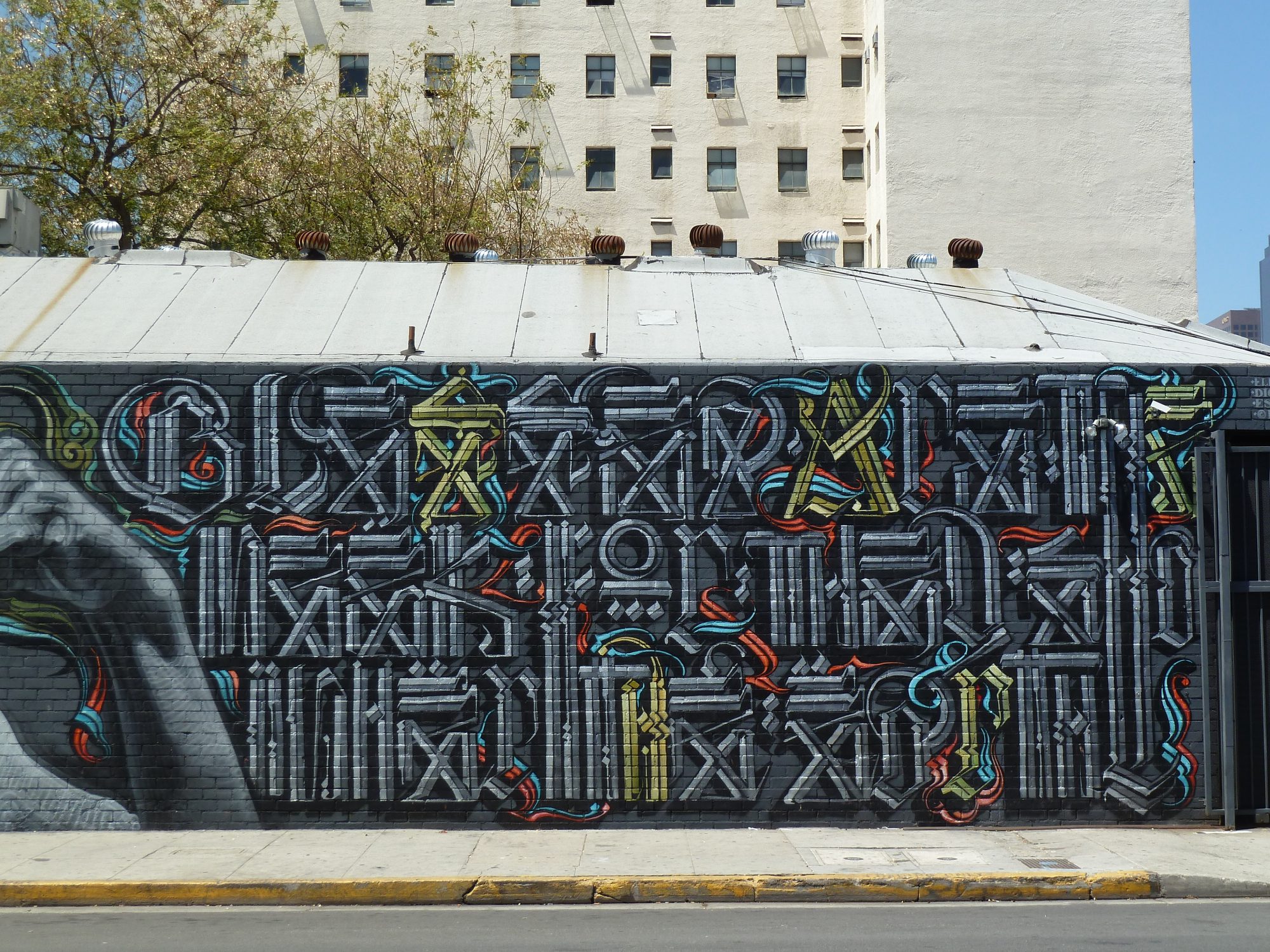 Blessed Are the Meek — Street art de El Mac, RETNA à Los Angeles