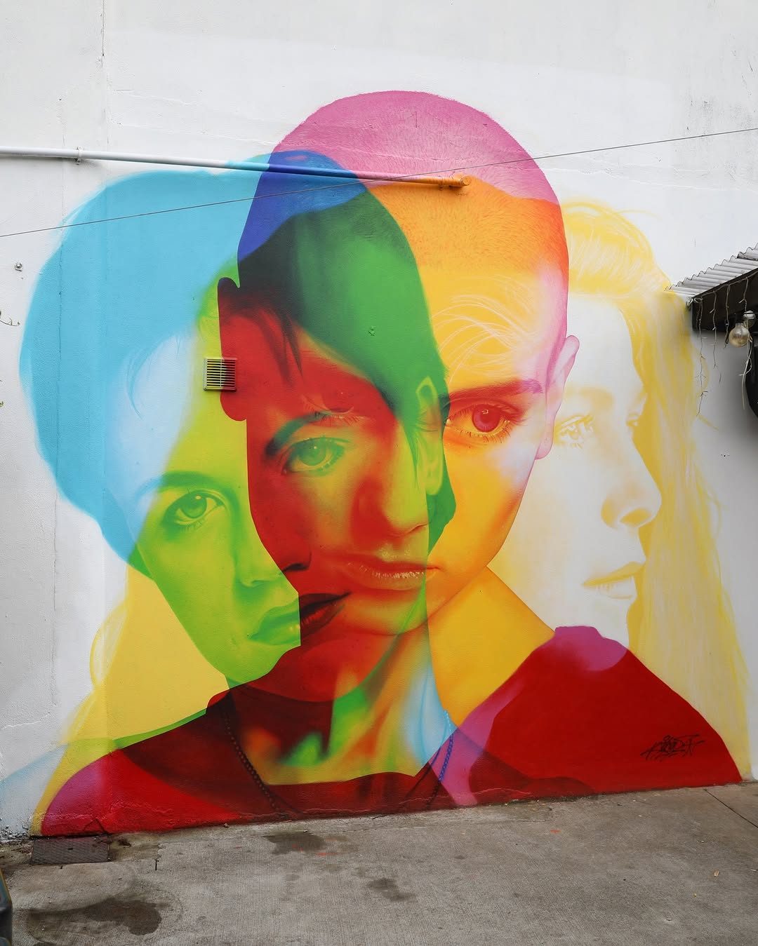 The Three Queens of Ireland — Street art by Aches in Dublin