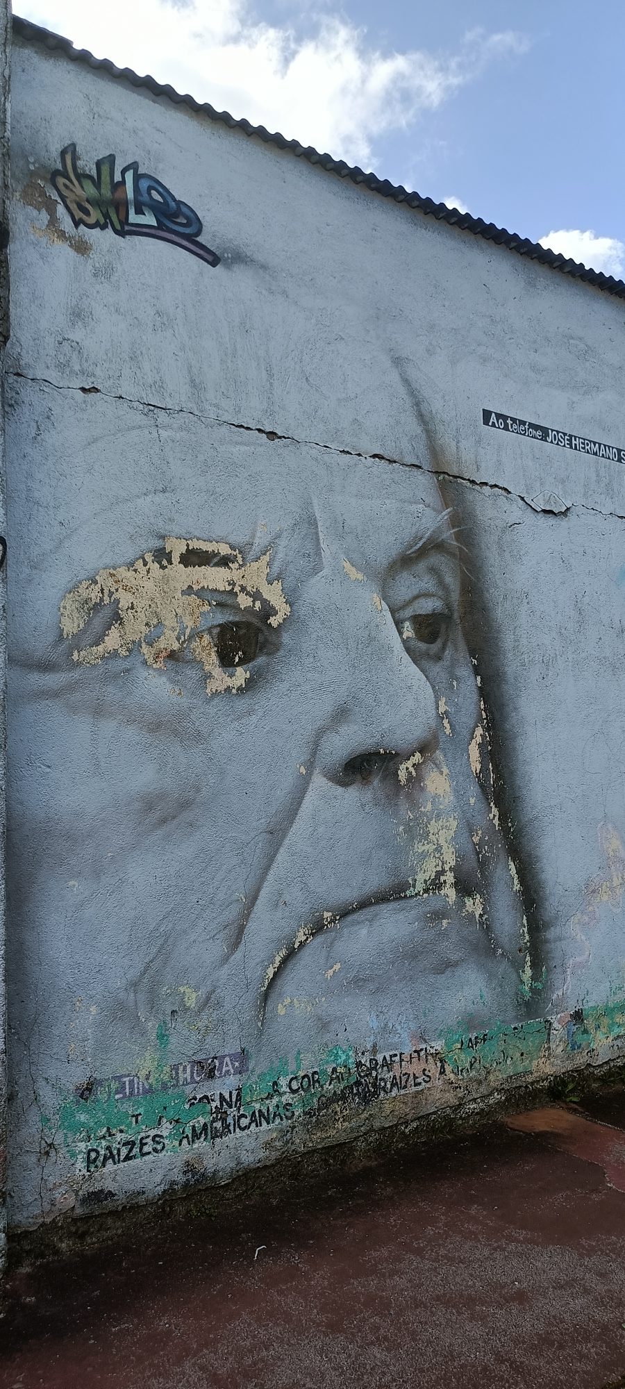 Portrait Hommage à José Hermano — Street art à Lisbon