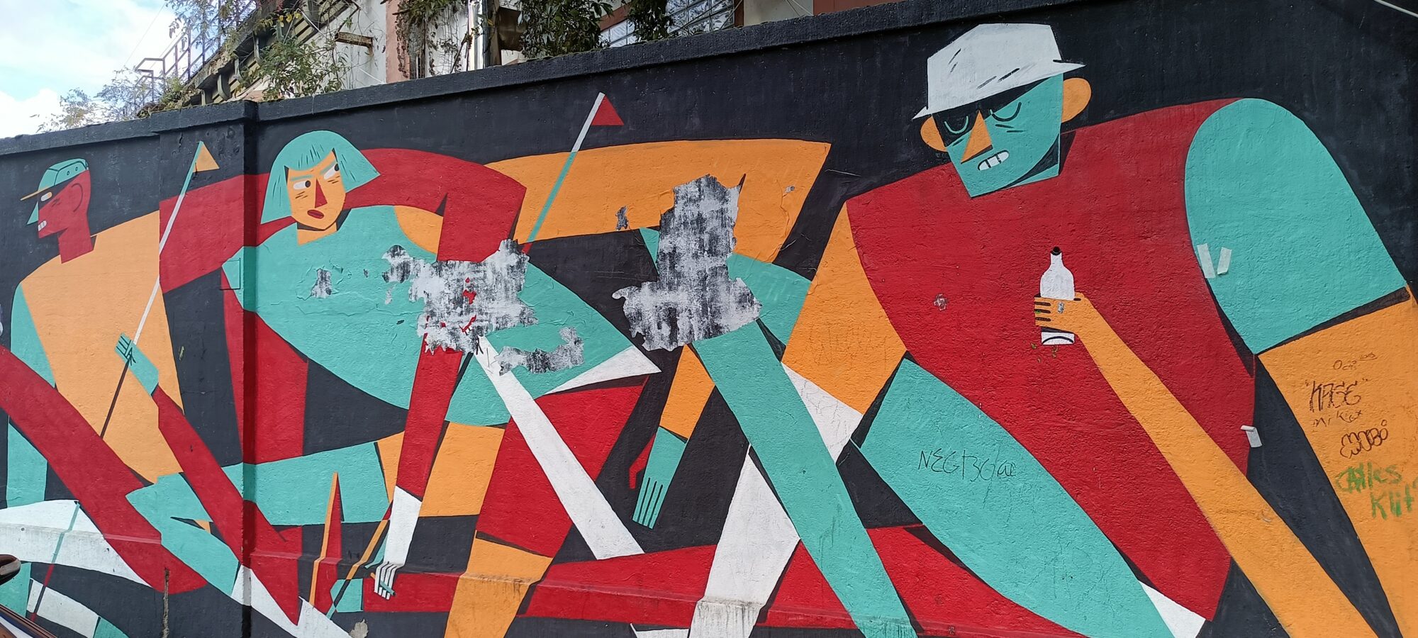 Cubist figures by Guapo Sapo — Street art by Guapo Sapo in Köln