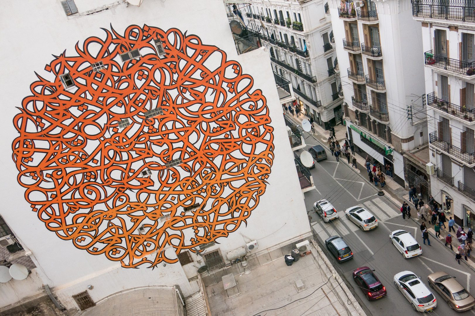 Bilad Al Khayr — Street art by eL Seed in Alger